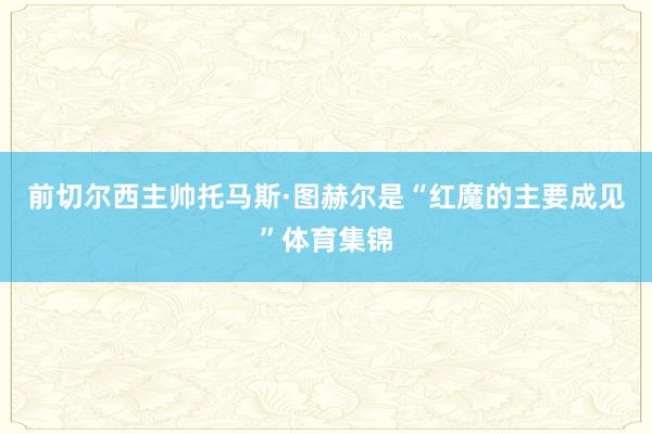 前切尔西主帅托马斯·图赫尔是“红魔的主要成见”体育集锦